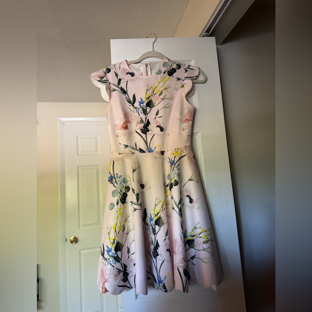 Ted Baker - pink size 4 floral dress